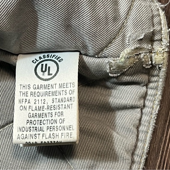 Bulwark Protective Work Vest Brown Canvas Snap Lined Flame Resistant Sz.XL RG. - Picture 7 of 9